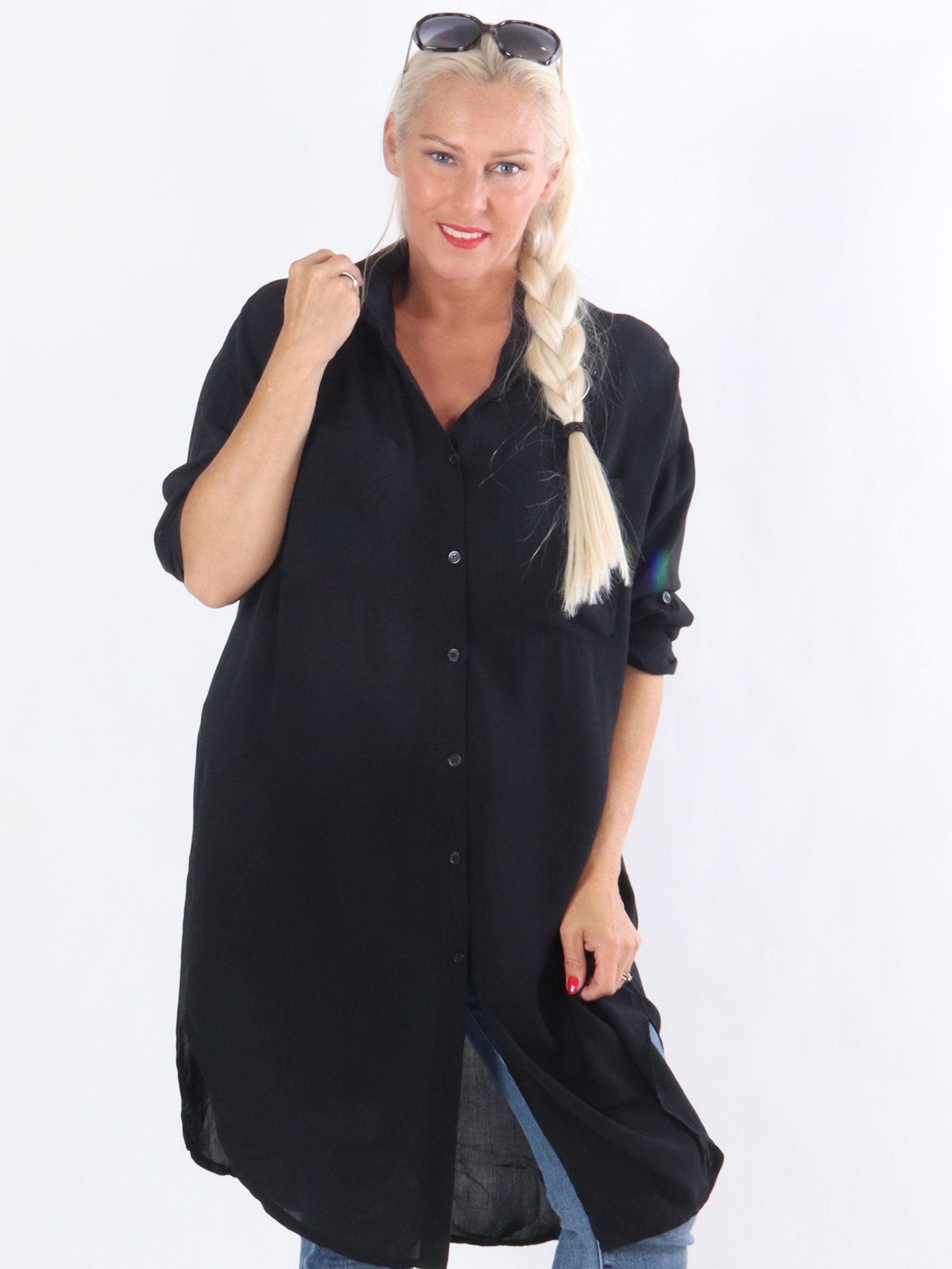 Franci - Simpel lang skjorte